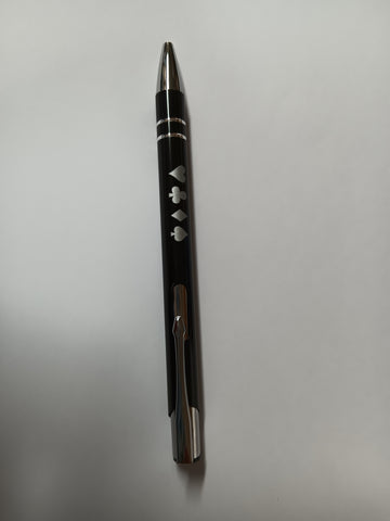 Pen with suit symbols - NEW
