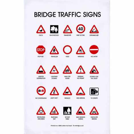 Bridge Traffic Signs T-Towel - NEW