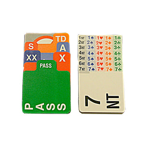 Jannersten Bidding Cards Set of 4  (left handed)