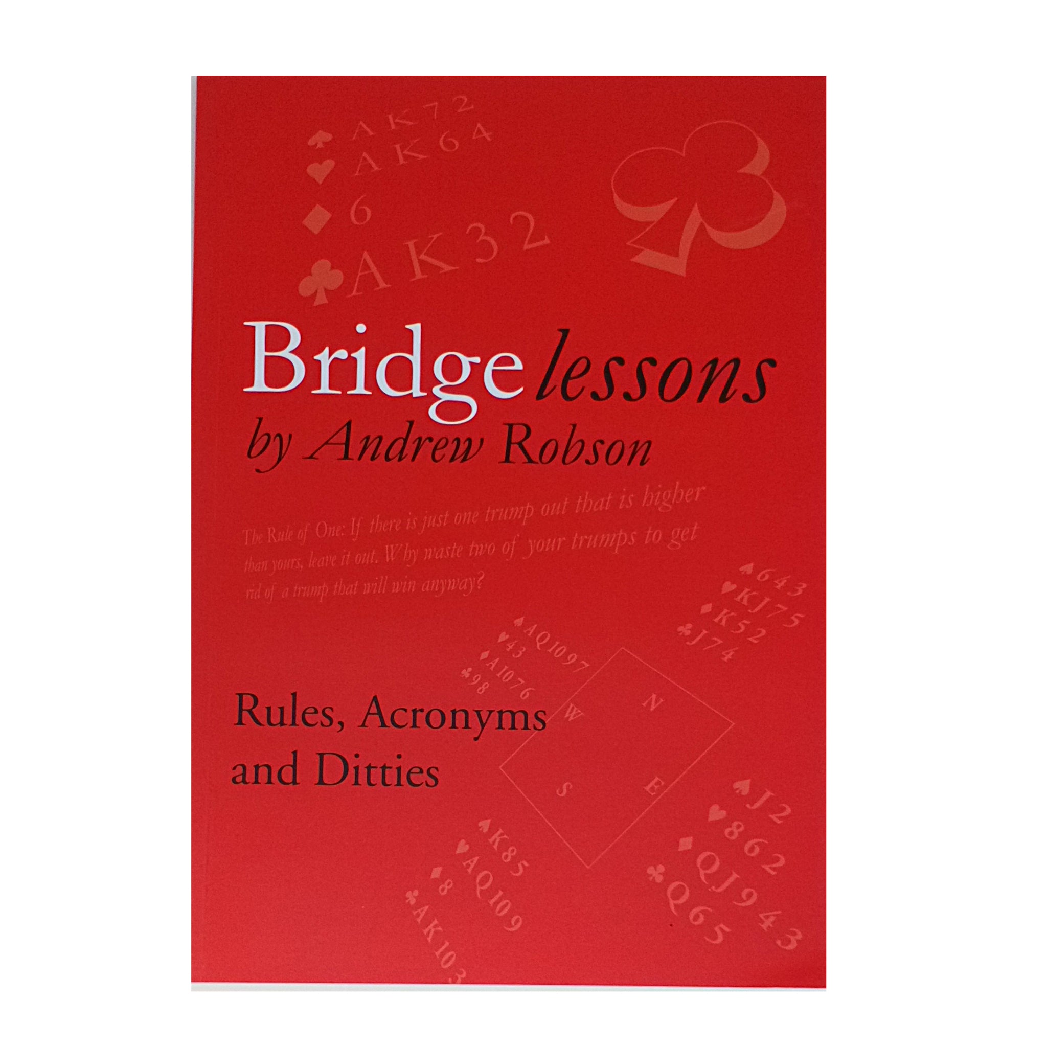 Bridge Lessons: Rules, Acronyms and Ditties