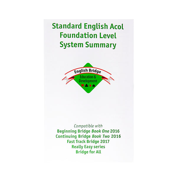 Standard English System Summary Card - 2017