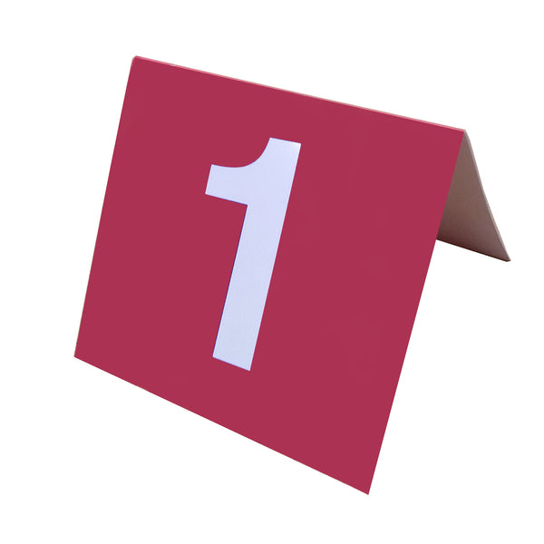 Table Numbers Laminated -  Single